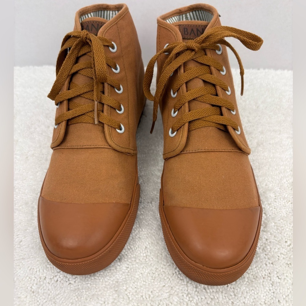 BANGS Sahara Sand Floral High Top Sneakers-Unisex Fit-Sizes: 7(M) 8.5(W)